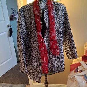 Stylish Black and White Women's Jacket